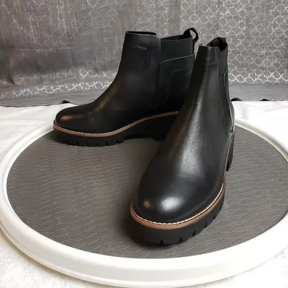 Blondo Danika Boots Womens 7.5M Black Waterproof Chunky Sole Chelseacore - Picture 7 of 12